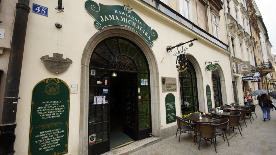 kawiarnia w Krakowie w Polsce ulica Floriańska restauracja cukiernia